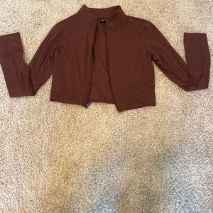 CROP WORKOUT JACKET